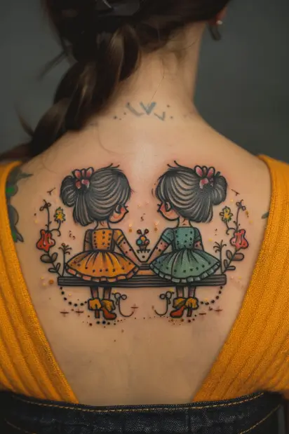 Beautiful & Heartwarming Sister Tattoo Ideas for Special Connections